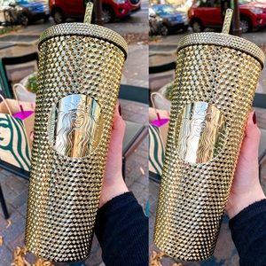 Starbucks Gold Bling Studded Tumbler